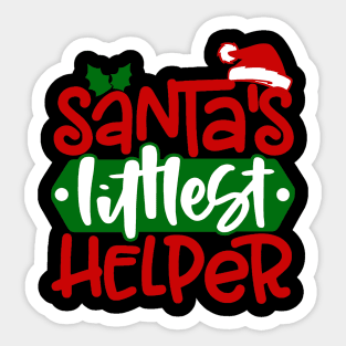 Santa's Littlest Helper Sticker